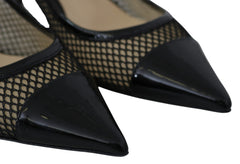 Jimmy Choo Chic Patent Mesh Scarpins Bicudos