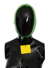 Cachecol de linho verde-maçã elegante Versace