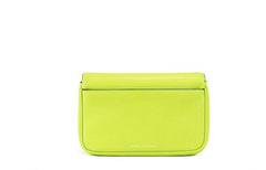 Bolsa de ombro transversal de couro liso Marc Jacobs The J Marc Green Glow