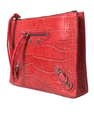 Bolsa Balenciaga Exotic Red em Couro de Jacaré