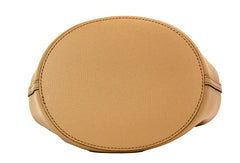 Bolsa de mão pequena Burberry Lorne Camel Haymarket Check Pebble em couro