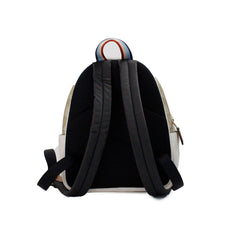 Mochila de ombro Coach Mini Court Signature com motivo de pêra, bolsa para livros, giz, caramelo