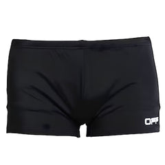 Calção de banho masculino de nylon preto e branco