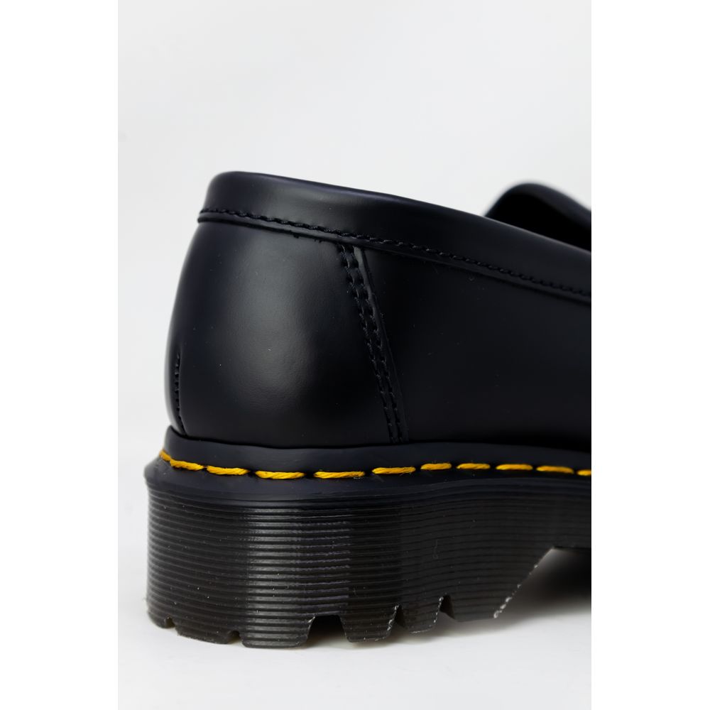 Tênis de couro preto Dr. Martens