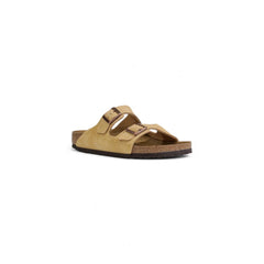 Sandália Birkenstock Bege Camurça Couro