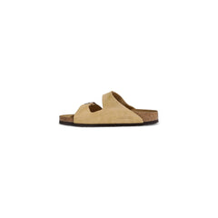 Sandália Birkenstock Bege Camurça Couro