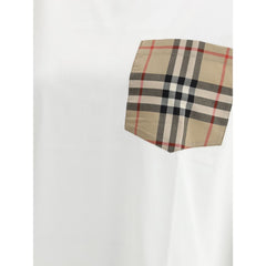 Camiseta Burberry Archive com bolso xadrez