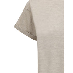 Camiseta Brunello Cucinelli de caxemira com glitter