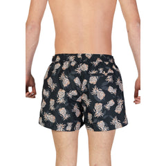 Short de banho Hugo Boss preto em poliéster reciclado