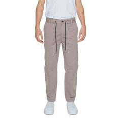 Calça de algodão marrom Hugo Boss