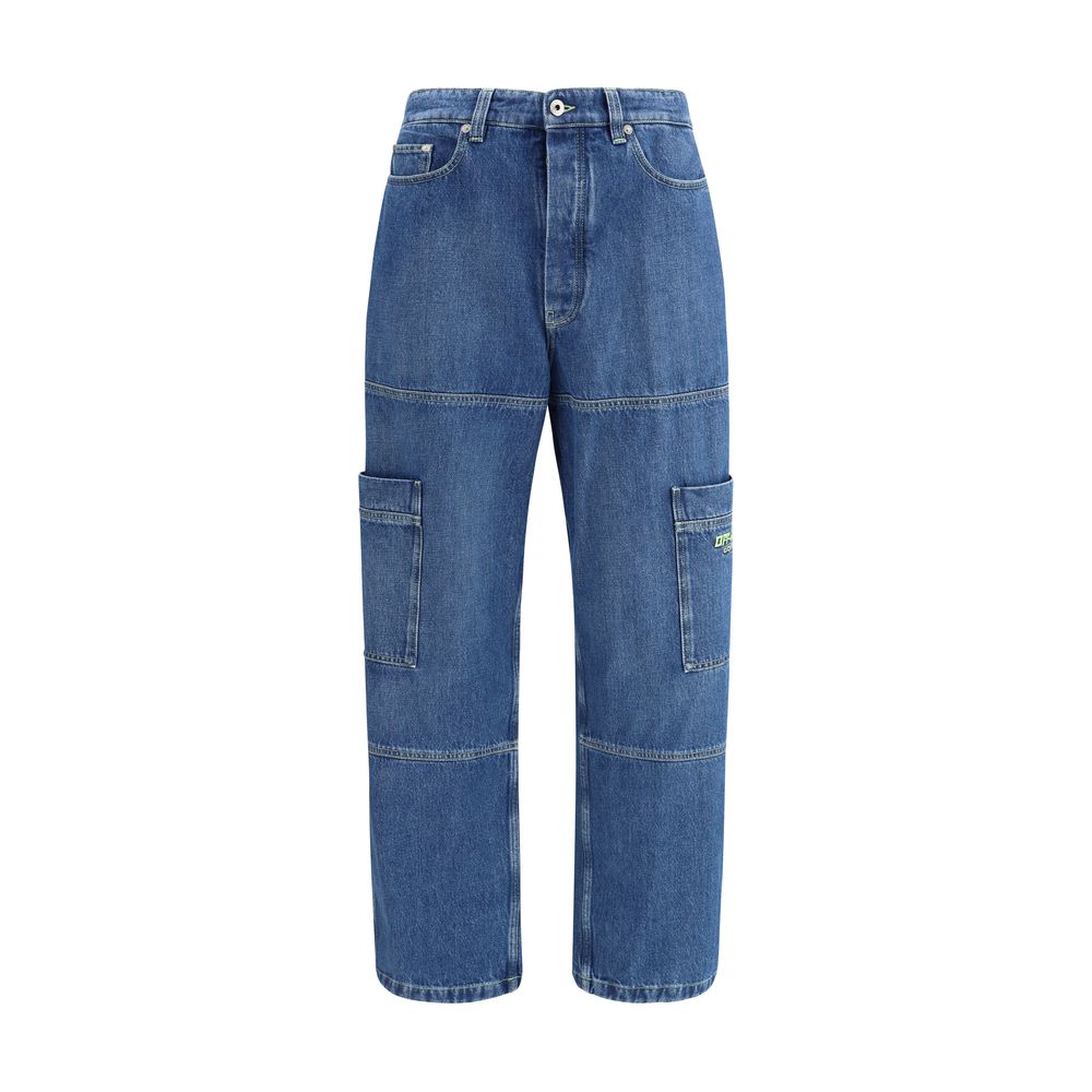 Calça Jeans Cargo Off-White