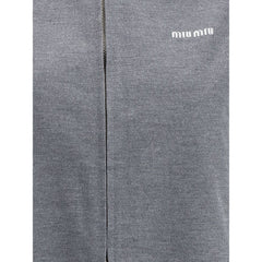 Jaqueta Miu Miu Mélange com zíper