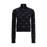 Cardigan com logotipo Balenciaga