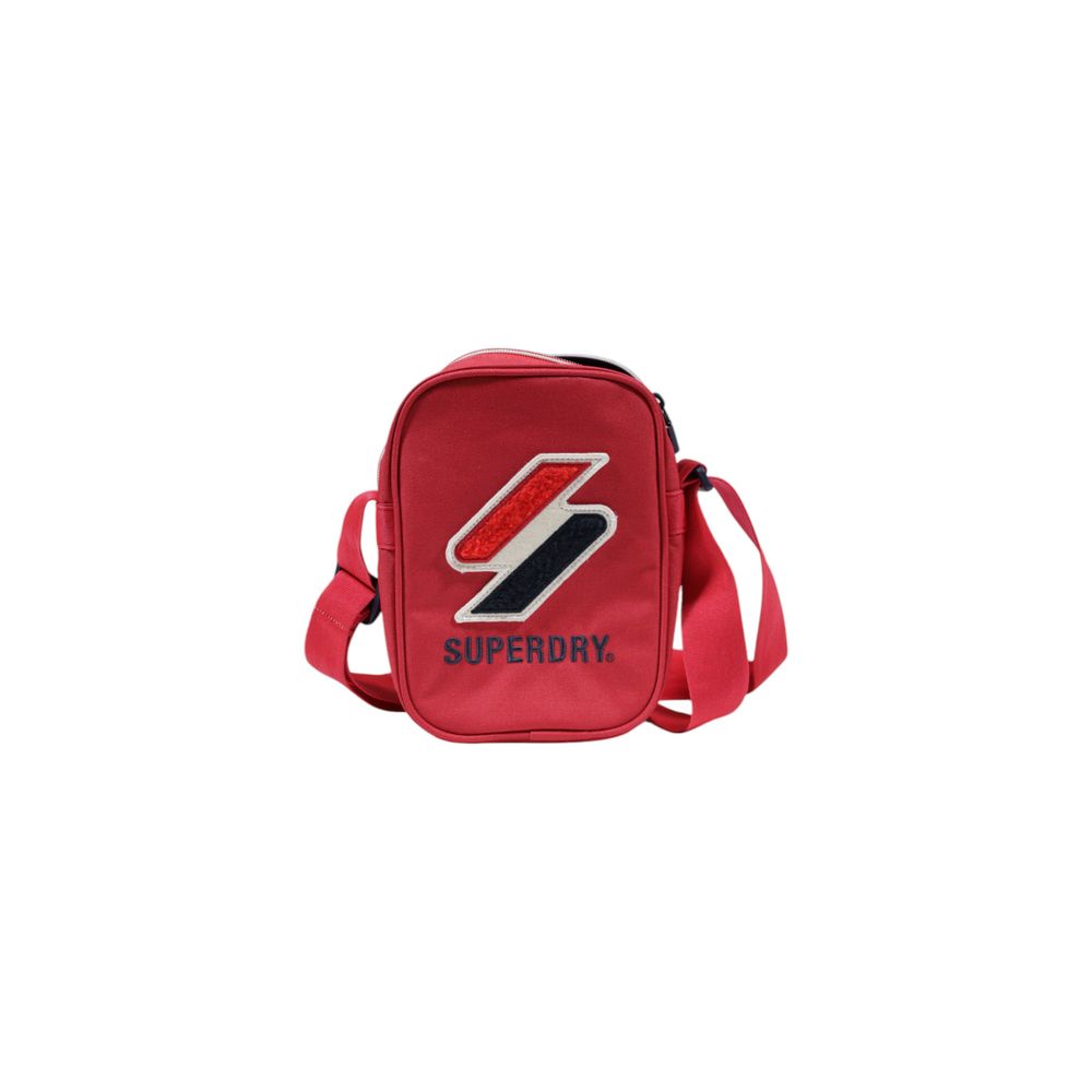 Bolsa mensageiro de poliéster vermelha Superdry