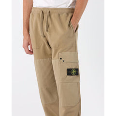 Calça cargo masculina Stone Island Bege de algodão