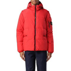 Jaqueta de Nylon Vermelha Stone Island