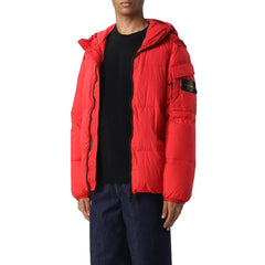 Jaqueta de Nylon Vermelha Stone Island