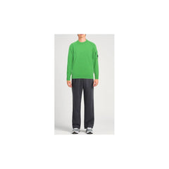 Cardigan masculino de lã branca da CP Company