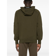 Suéter de algodão verde da CP Company