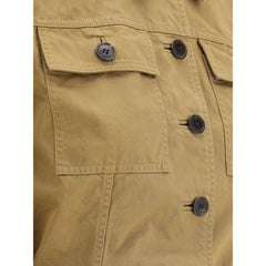 Jaqueta curta de algodão Saint Laurent