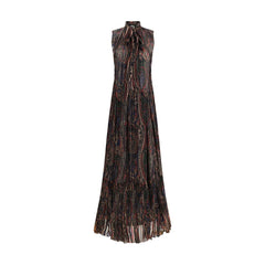 Vestido longo Saint Laurent Paisley