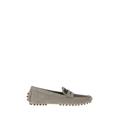 Mocassins de couro de camurça Brunello Cucinelli
