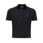 Camisa polo Fendi de algodão preta