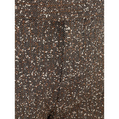 Calça de viscose multicolorida Bottega Veneta para noites elegantes