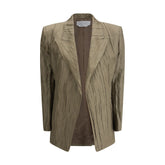 Gabriela Hearst Blazer Mairi de seda franzida