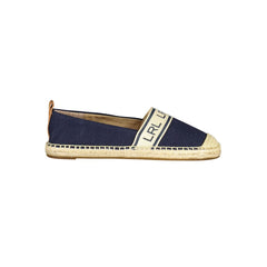 Sapato baixo feminino Ralph Lauren azul de poliéster