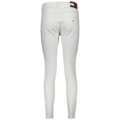 Tommy Hilfiger White Cotton Women Jeans
