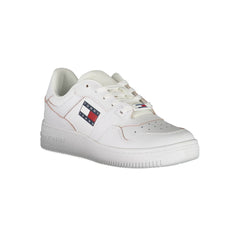 Tênis Tommy Hilfiger Branco de Couro Feminino