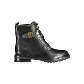 Bota feminina Ralph Lauren de couro preto