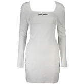 Vestido feminino branco de viscose Tommy Hilfiger