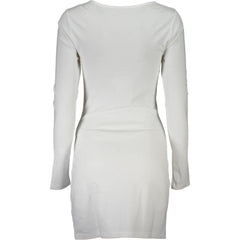 Vestido feminino branco de viscose Tommy Hilfiger
