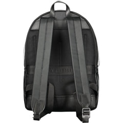 Tommy Hilfiger Black Polyester Men Backpack