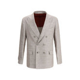 Blazer de linho Brunello Cucinelli