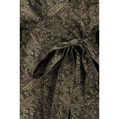 Vestido curto lavallière Saint Laurent