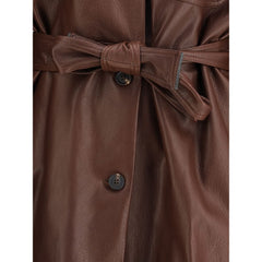 Jaqueta de couro do Saara Brunello Cucinelli