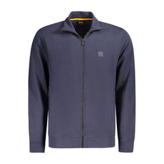 Hugo Boss Blue Cotton Sweater
