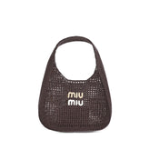 Bolsa de ombro Miu Miu Rafia