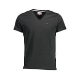 Camiseta Tommy Hilfiger preta de algodão