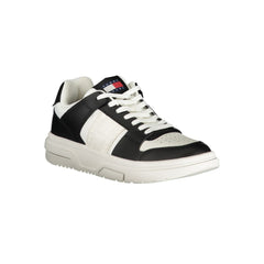 Tênis Tommy Hilfiger Preto de Couro Feminino