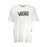 Camiseta masculina branca de algodão da Vans