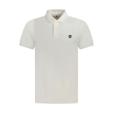 Camisa polo masculina Timberland de algodão branco