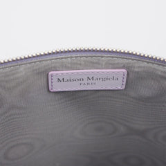 Bolsa clutch de couro de bezerro roxo Maison Margiela