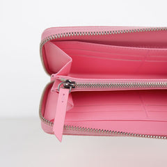 Carteira de couro de bezerro rosa Maison Margiela