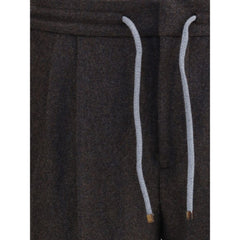 Calças de lã virgem Brunello Cucinelli