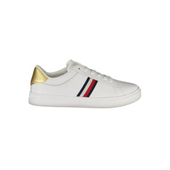 Tênis Tommy Hilfiger Branco de Couro Feminino