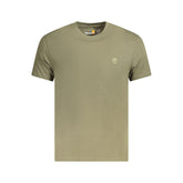 Camiseta masculina de algodão verde Timberland